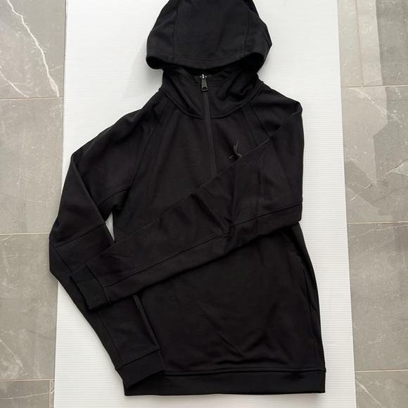 Jordan Men's Dri-FIT Sport Statement Air Fleece Pullover Hoodie-Black - Picture 6 of 9